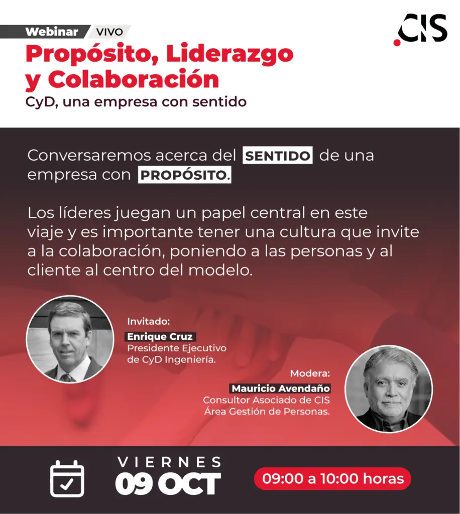 Webinar Propósito Liderazgo Y Colaboración Cyd Una Empresa Con Sentido Cis Consultores 5739